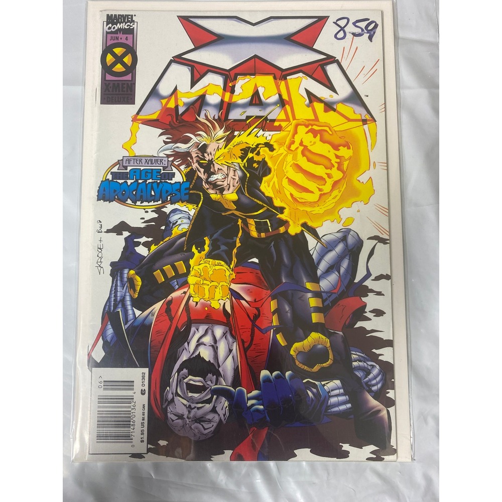 Marvel Comics X-Man 4 June 1995 Age of Apocalypse Nate Grey Colossus Steve